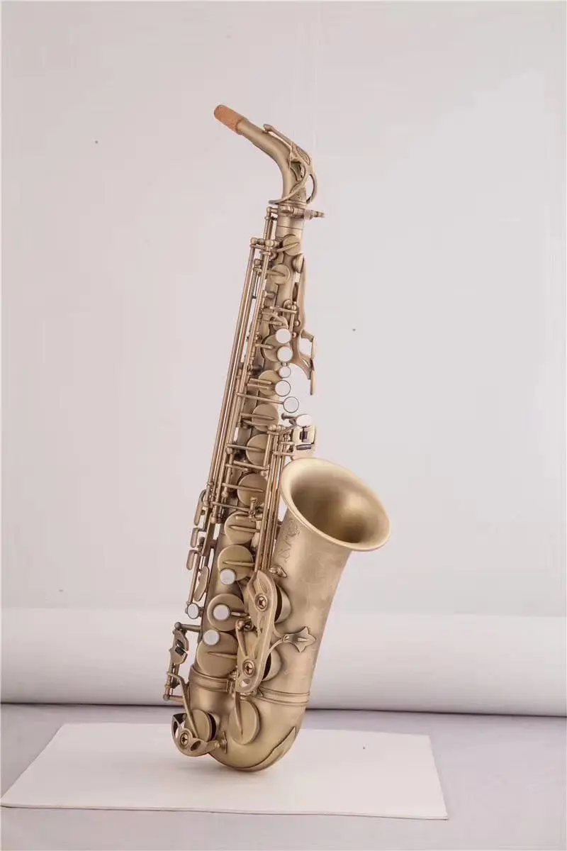 Alto Saxophone Reference 54 Antique Copper Plated E-flat Professional Musical Instrument With Mouthpiece Reed Neck Free Shippin