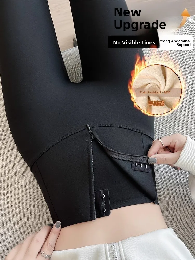 

Женские зимние утепленные брюки для йоги GM arkskin с высокой талией, на молнии, удобные, теплые, леггинсы