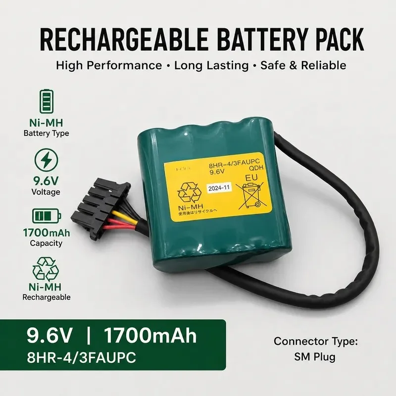New FDK 8HR-4/3FAUPC 9.6V Battery for Aucma Chuanqi Machine Okuma Machine Tool Replacement Power Cell