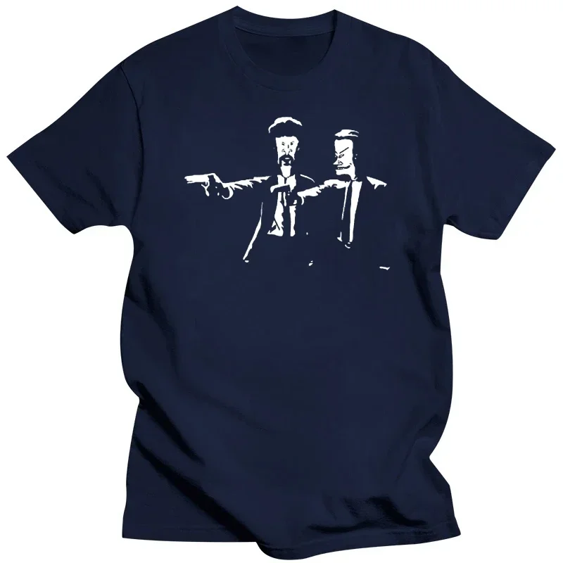 Beavis And Butthead Pulp Fiction Funny Black T-Shirt S-3XL Street Tee Tshirt