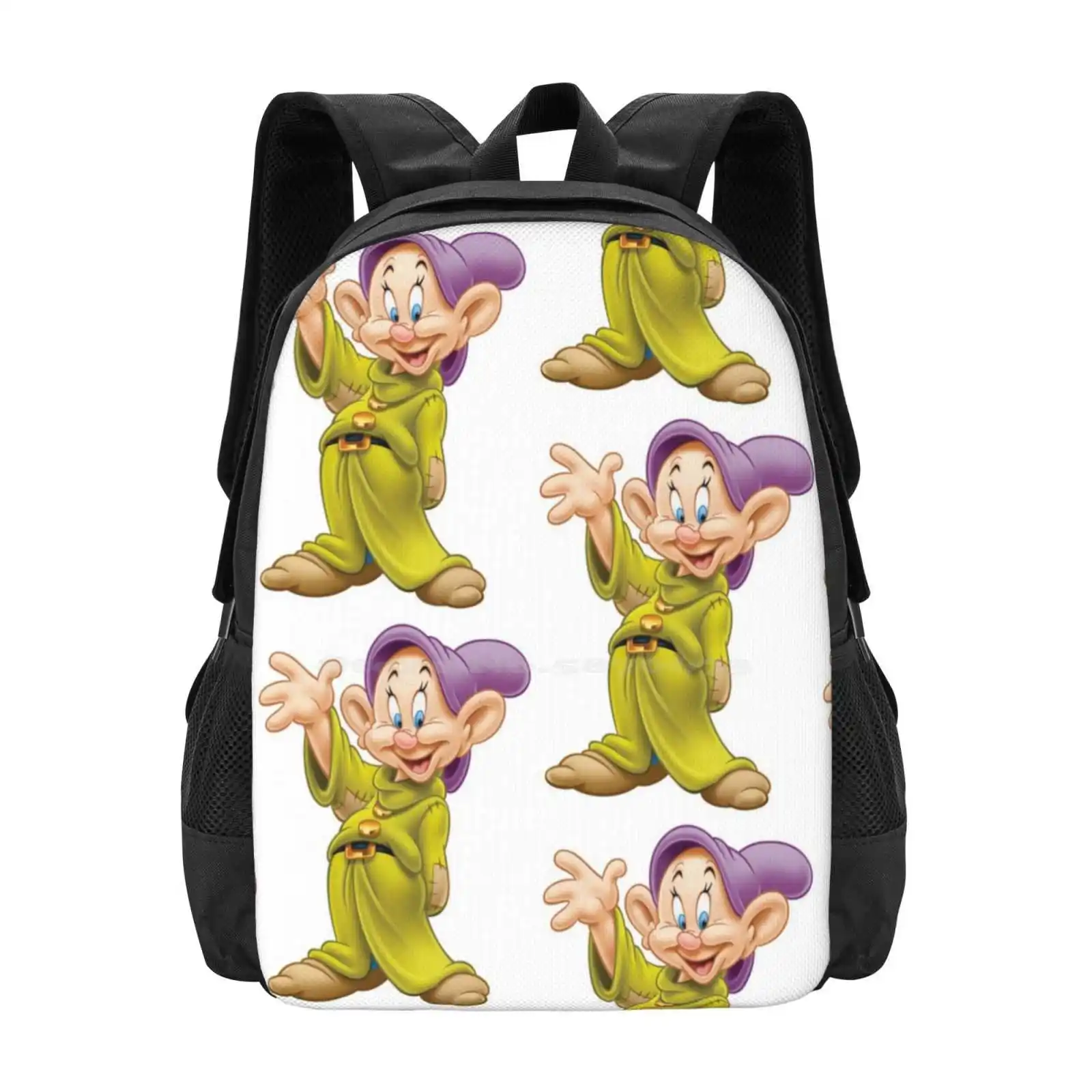 Dopey กระเป๋านักเรียนสะพายหลังความจุขนาดใหญ่แล็ปท็อป dopey