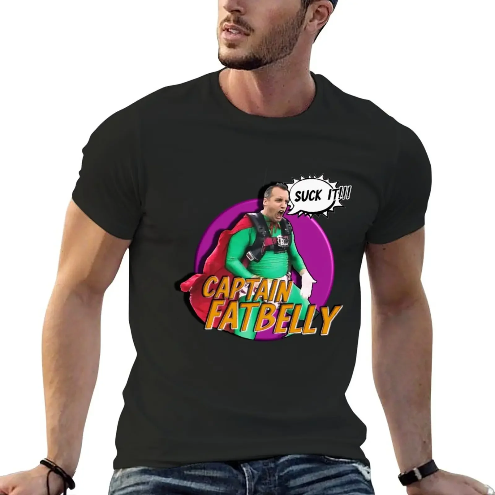 Impractical Jokers Captain Fatbelly Joe Gatto T T-shirt customizeds kawaii clothes men workout shirt