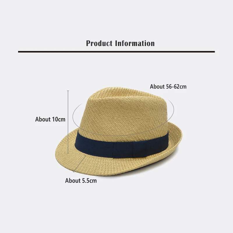 Large Size Men\'s Straw Hat British Bowler Hat Summer Handmade Straw Hat Gentlemen\'s Hat Women\'s Fedora Hat Big Head Women\'s Hat