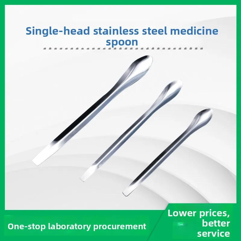 

Single Head Stainless Steel Medicine Spoon Set 3 Pieces Sampling Powder Spoon DIY Subpackaging Measuring Scoop Tool