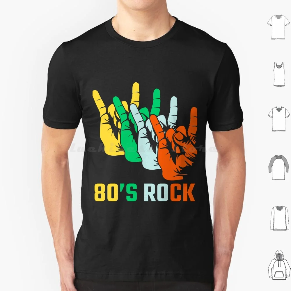 Camiseta de algodón de los años 80 Rock, camisa de los años 80, 80 s, música, 70 s, banda Vintage, Retro, 90 S, Punk, clásico, Pop, 1980 S y guitarra enrollada