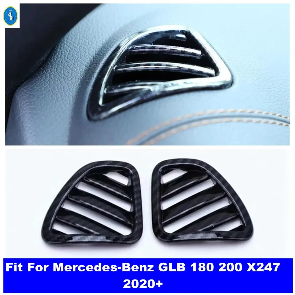 

Автомобильные аксессуары для Mercedes-Benz GLB 180 200 X247 2020-2023, консоль для приборной панели, кондиционера, крышка для вентиляционного отверстия, отделка из углеродного волокна