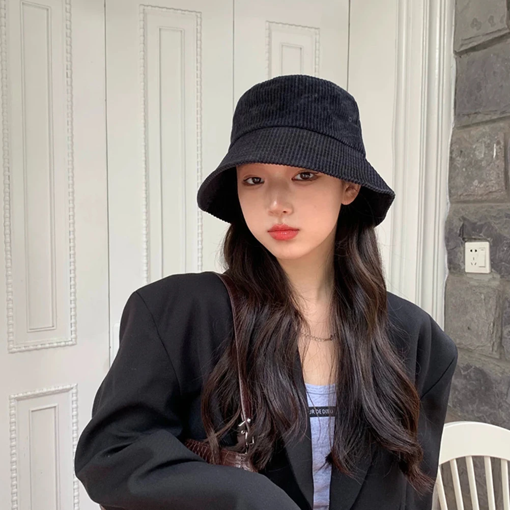 

Corduroy Fisherman Unisex Warm Winter Thick Comfortable Autumn Winter Wearing Hat For Outdoor Activities Sun Protection Cap