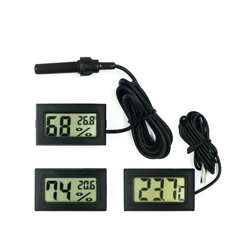 Minitermómetro Digital para Interior, Medidor de Humedad, Higrómetro, Sensor para Temperatura Adecuada, Pantalla LCD