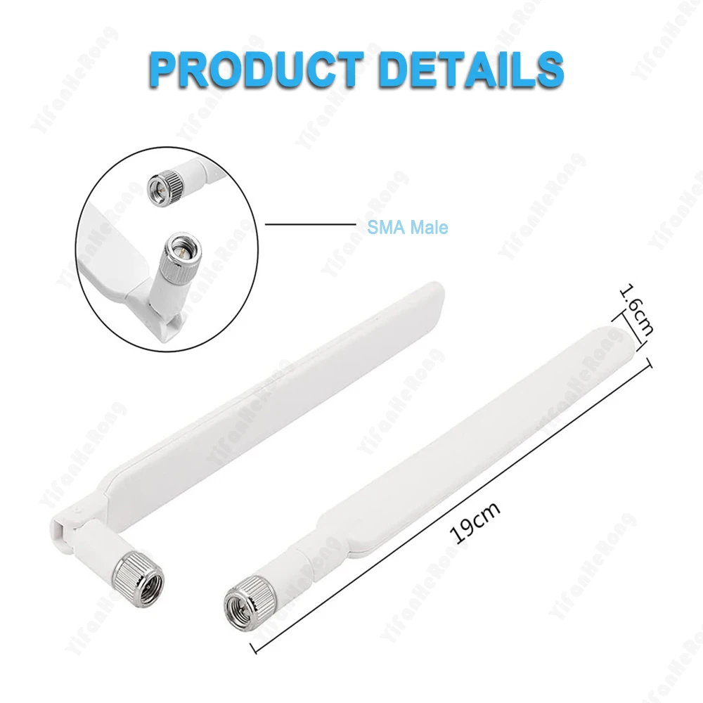 2Pcs/lot 700-2700MHz 4G Antenna SMA Male 10dBi for 4G LTE Router External Wifi Antenna for B593 E5186 B315 B310 B880 B890