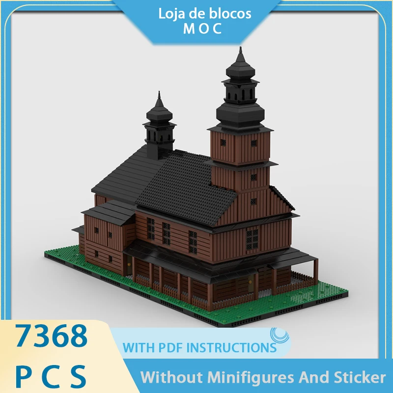 

Exquisite product MOC building block historical building model Church of All Saints in Sedlishte modular children's toy DIY set