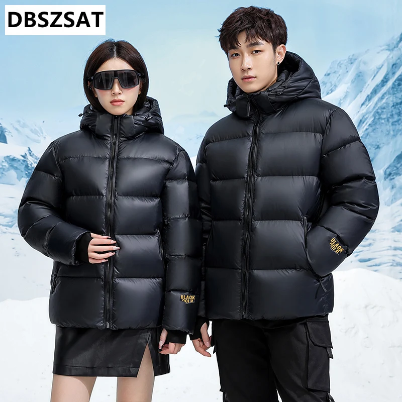 Men Winter Down Jackets Stand Collar Coats Loose Casual Jaquetas New Fashion Male Thicker Warm Fit Parkas Loose Winer Jackets