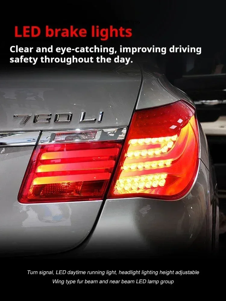 

FT Car Lights forBMW 7 Series F01 F02 Taillights 2009-2015 LED Tail Lamp Dynamic Turn Signal Light Car Taillights Assembly