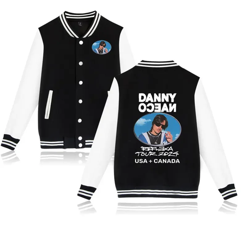 Danny Ocean Reflexa Tour 2024 Women Men Long Sleeved Baseball Jacket Trend Casual Baseball Uniform