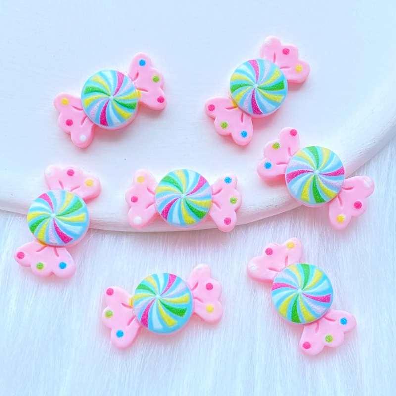 20Pcs New Resin Mini Candy / Lollipop Series Flat back Cabochons Scrapbooking DIY Jewelry Craft Decoration Accessories