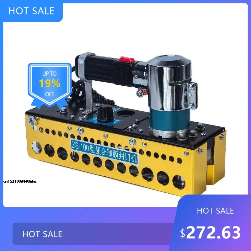 

0728 2025 Useful Portable Continuous Plastic Bag Sealing Machine + ZS-100 Manual Chain Compound Film Bag Sealer 202