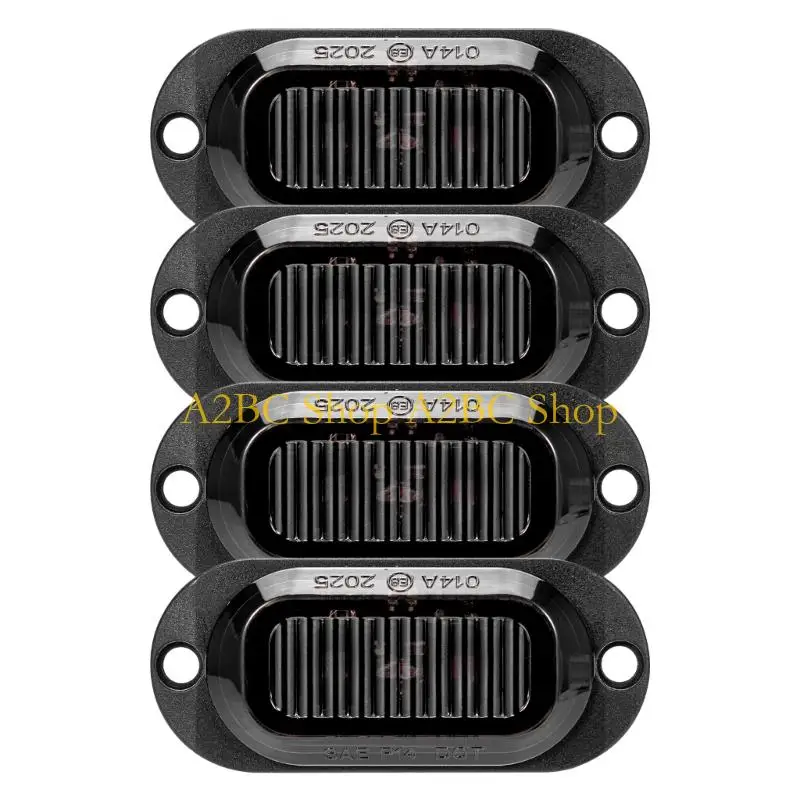 A2BC High Visibility Trailer Side Marker Light With LED Lens Strips Waterproof Design