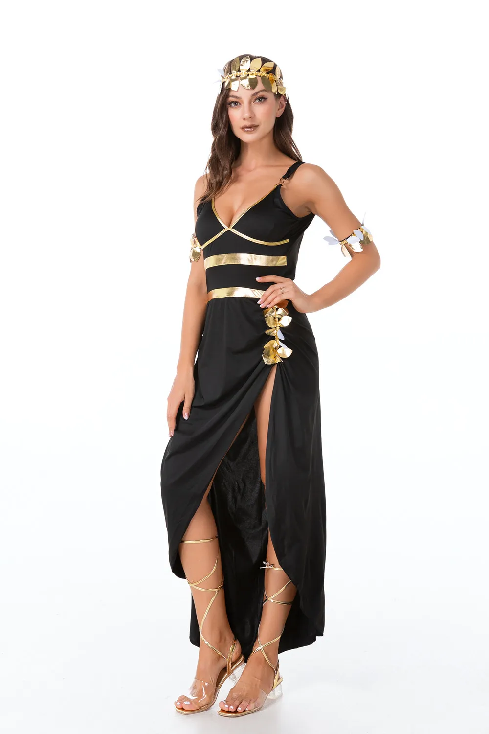 Sexy Egyptian Cleopatra Princess Costume Outfits Ladies Roman Toga Robe Greek Goddess Medieval Dress Fancy Costume