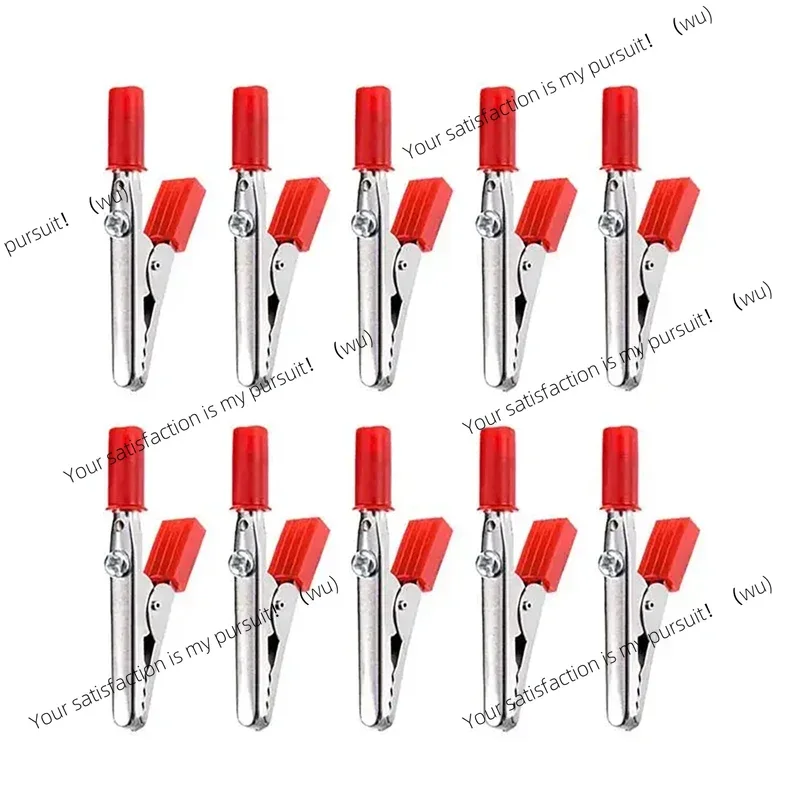 ZOCI-10 Pieces Metal Alligator Test  Electrician Wire Clips, Electronic Product Test Clips With Screws And Solder Ports