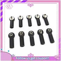 Upgraded 30Pcs Metal M2.5 Link Tie Rod End Ball Joint For Wltoys A959 12428 144001 WPL C24 MN D90 MN99S RC Car Parts,Black