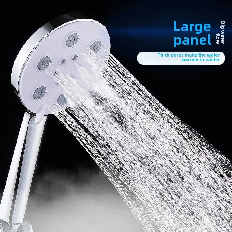 Coarse Hole Pressurized Shower Nozzle Flower Wine High Pressure Handheld Shower Nozzle Set Water Heater Bath Yuba Shower Head