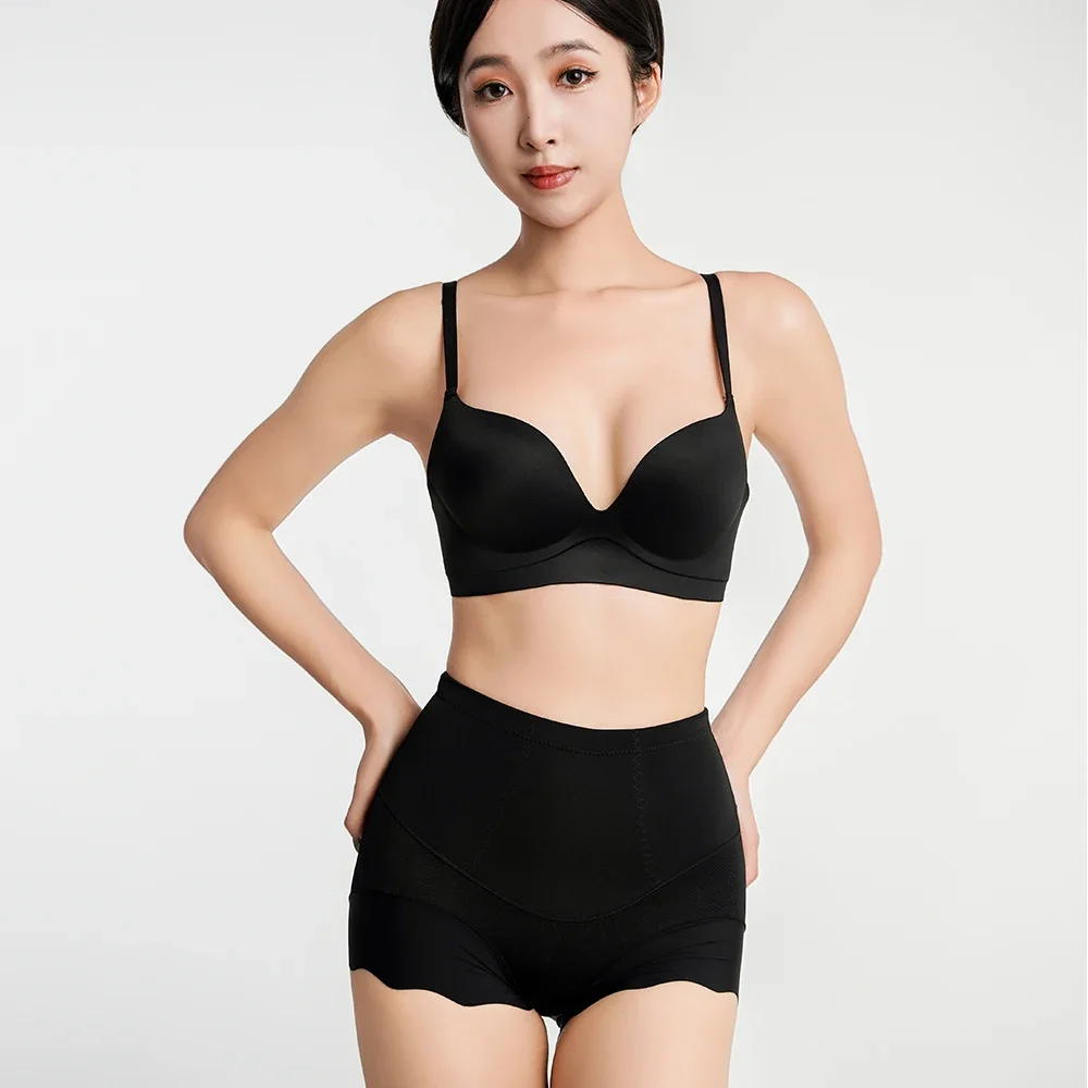 1 قطعة سراويل تحكم سلسة للمرأة عالية الخصر البطن المشكل مثير الملابس الداخلية قصيرة الورك رفع موجة حافة بويشورت ملابس داخلية الملاكم #5
