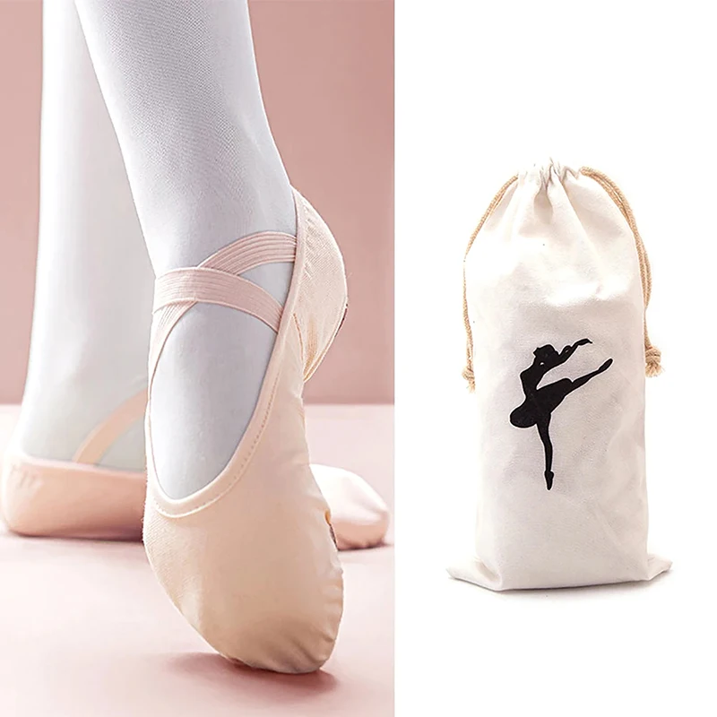 Bolsa de almacenamiento de zapatos de Ballet para niños, gran capacidad, doble cordón, suministros de baile, paquete de almacenamiento de objetos portátil