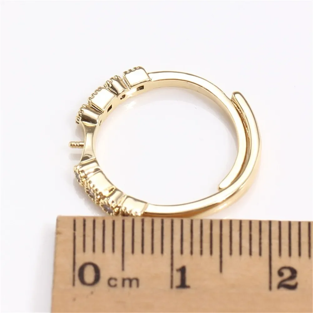 

Adjustable Gold Plated Pearl Ring Settings Findings & Accessories - for Jewelry Making Bulk Wholesale Craft Supplies 9-10mm