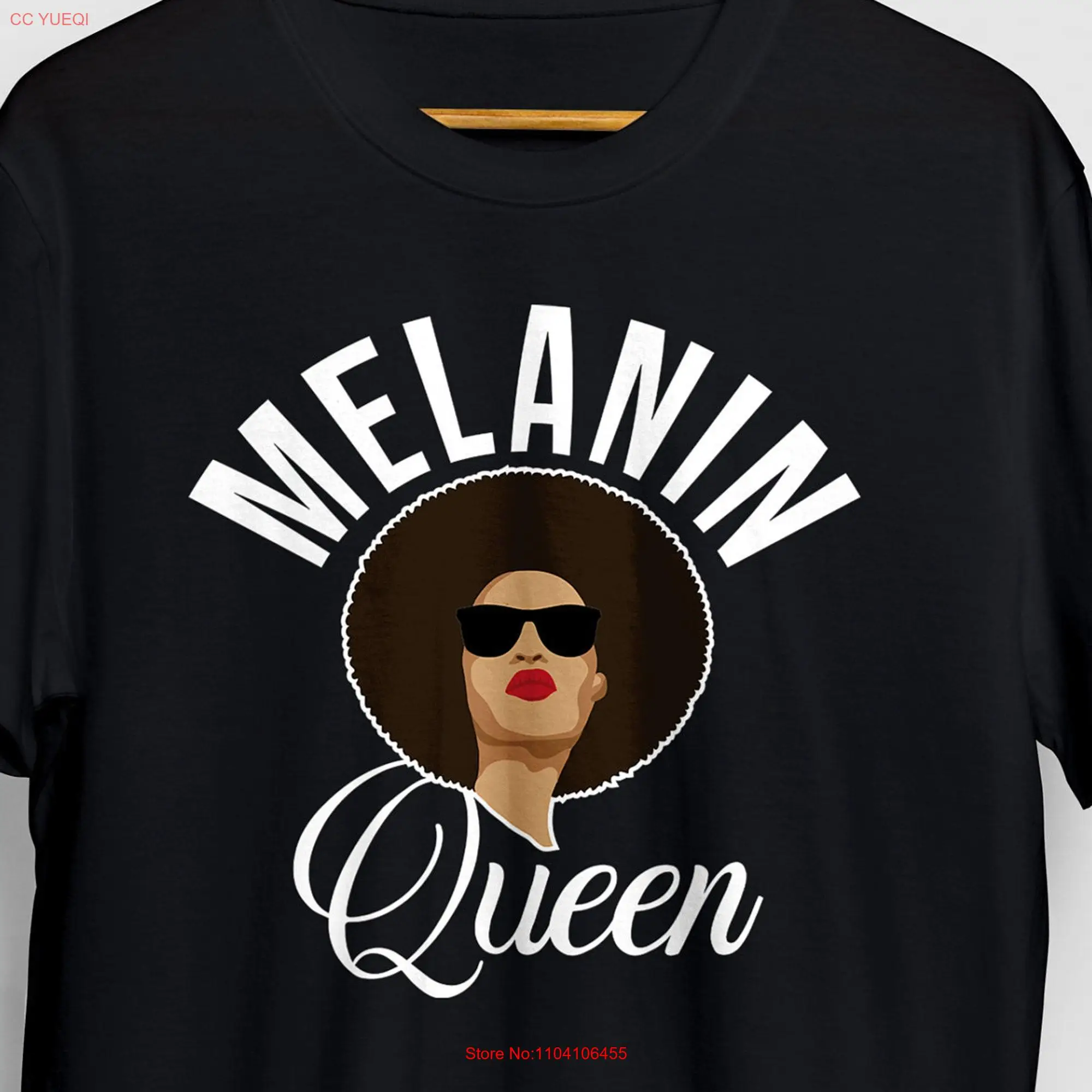 Melanin Queen T Shirt Black Lives Matter BLM Beautiful  long or short sleeves