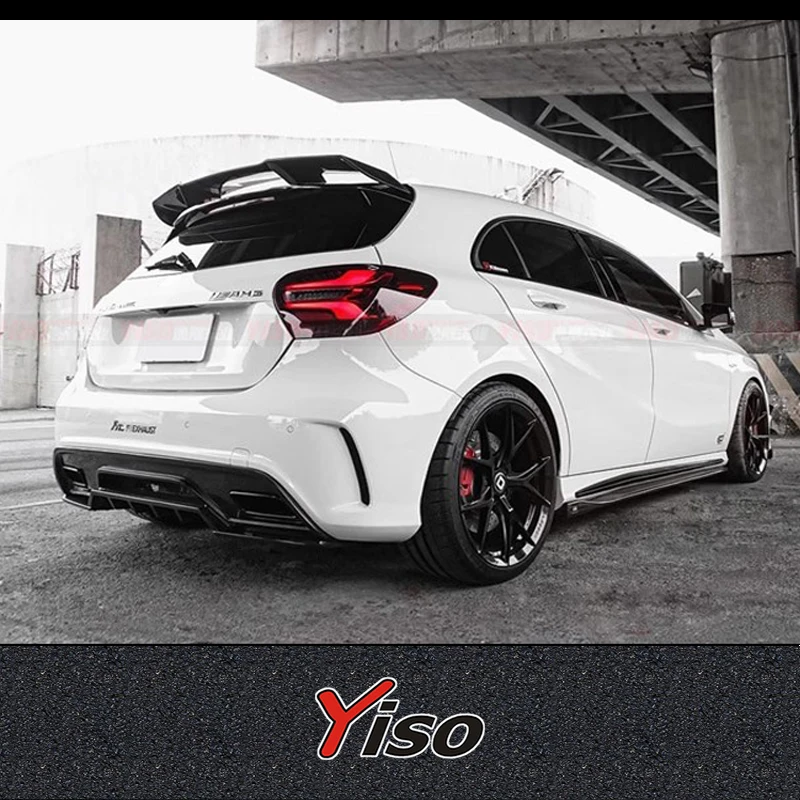 

Suitable for A45 Rear spoiler modified Modified encirclement diffuser Aerodynamic kit A45 Revozport carbon fiber rear lip