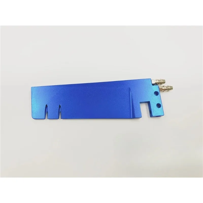 Water-Cooled Dual Inlet Rudder Blade, CNC Aluminum Steering Rudder Replacement with Twin Water Pickups for 36-40 Inch RC Boats