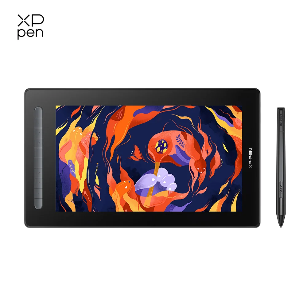 XP Pen Artist 16 Tableta gráfica Monitor Lápiz de dibujo Pantalla 127%s RGB Stylus con soporte inclinable para 10 teclas X3 Windows mac Android