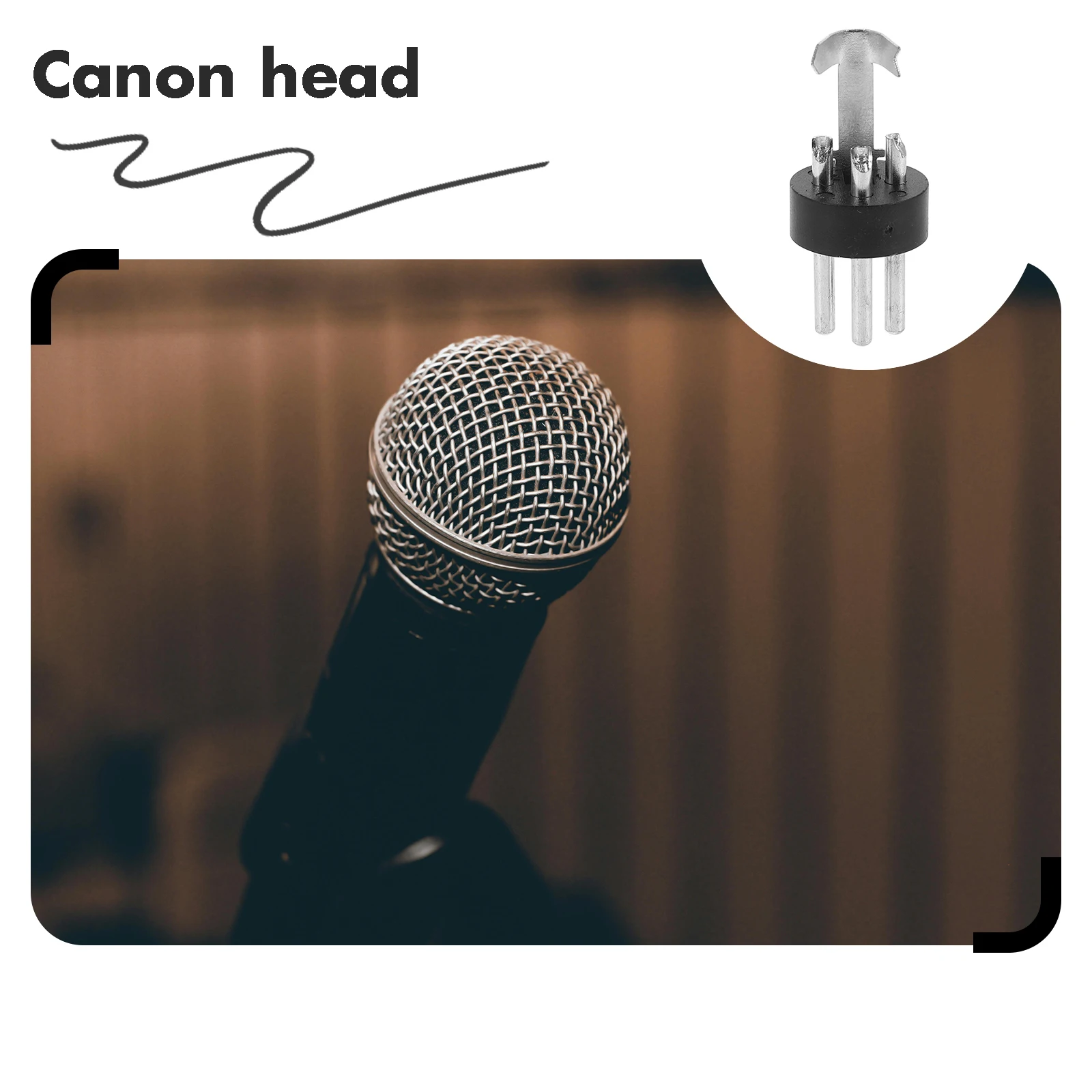 

10 Pcs XLR Accessories Mic Adapter Music Screw Plastic Microphone Audio Socket Replacement Cable Plug Loudspeaker Connectors