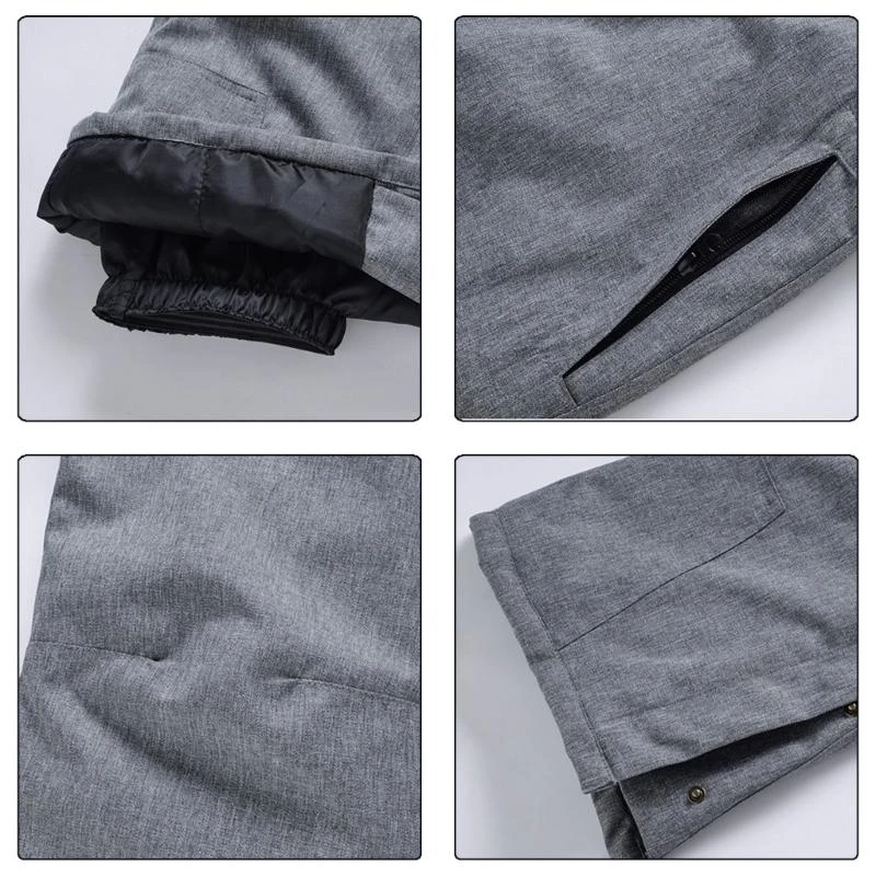 

Insulated Windproof Snow Pants Adult Salopettes Water Resistant Skiing Trouser X7JD