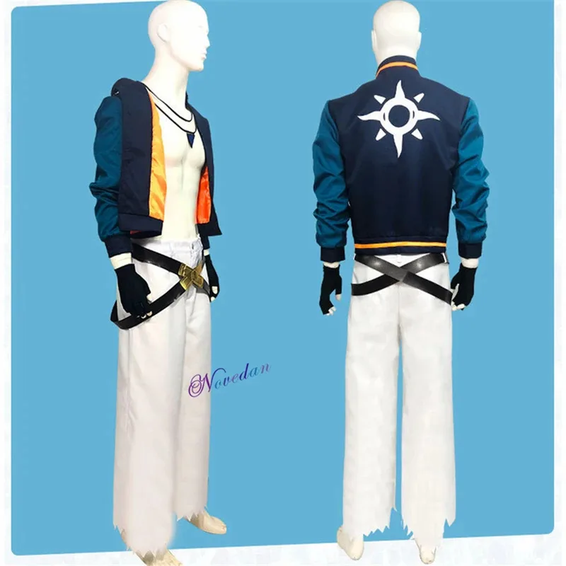 Anime SK8 The Infinity Joe Kojirou Nanjou Cosplay Costume Full Set Jacket Belt Necklace Wig Party Halloween Costume For Men
