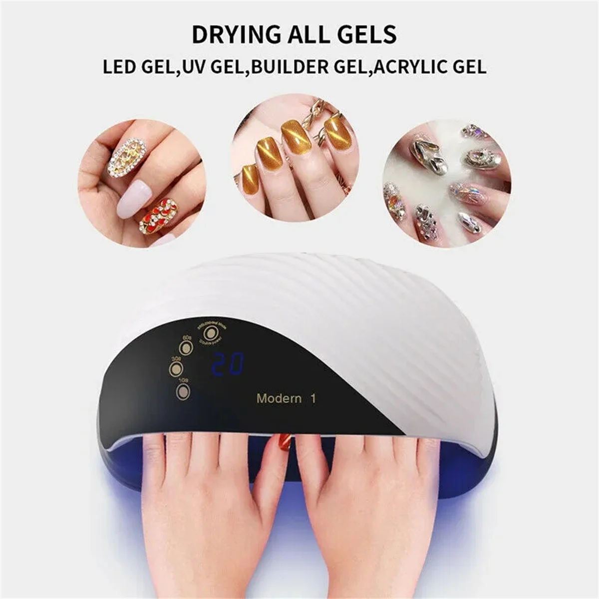 Krachtige 180W 69 Leds Nagellamp Uv Led Nagelgel Lamp Manicure Machine Professionele Nail Droger Automatische Detectie Met Ventilatorkoeling