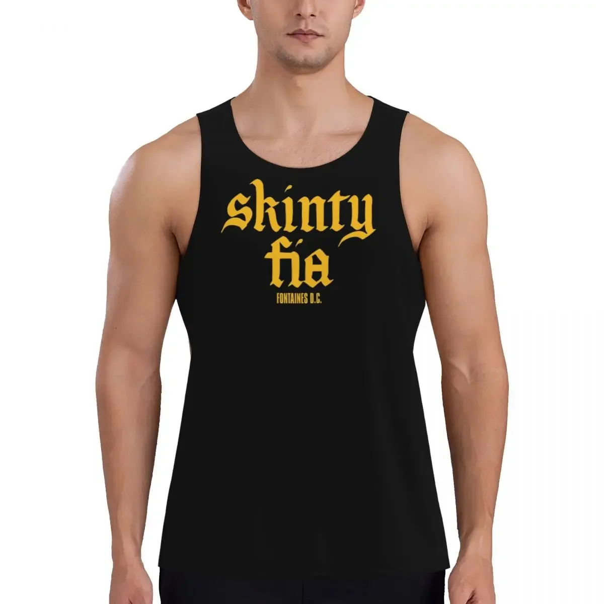 Quick Dry Fontaines DC Merch Skinty Fia Gym Tank Muscle Sleeveless Shirt Bodybuilding Breathable Vest