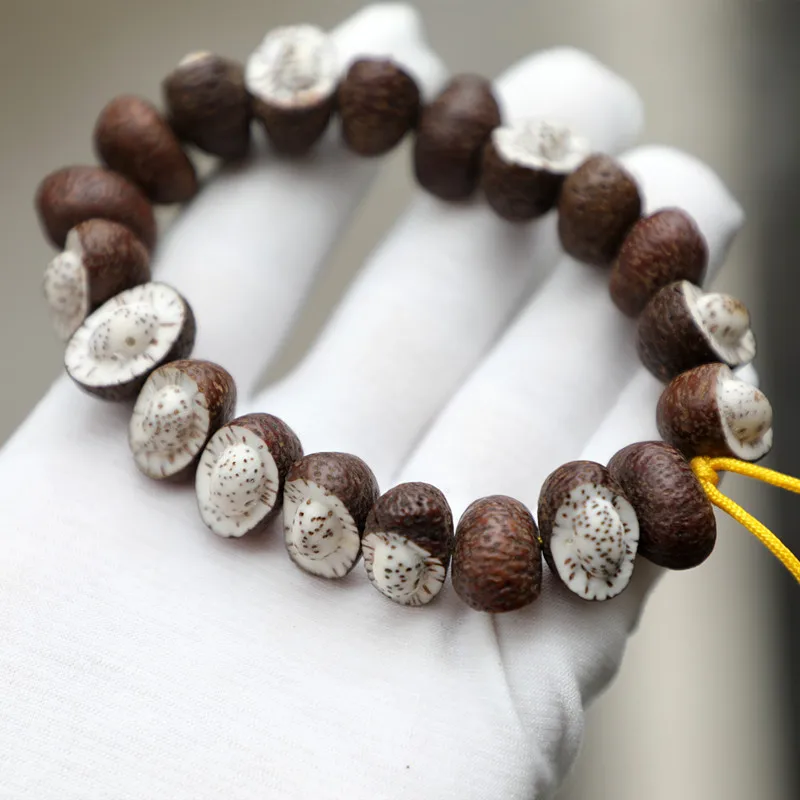 18~19 Chen Zixing Moon And Ingot Bead , Men'S Hand-Stringing Bodhi Seed Bracelet