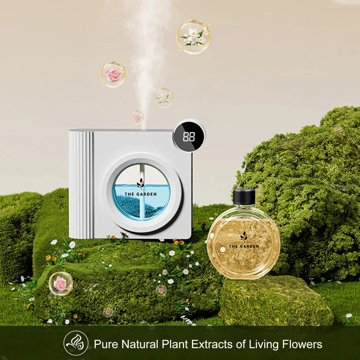 

Светодиодный диффузор Aaromatic, емкость 80 мл, диффузор эфирного масла, самодельный диффузор для духов, интеллектуальный распылитель для домашнего аромата