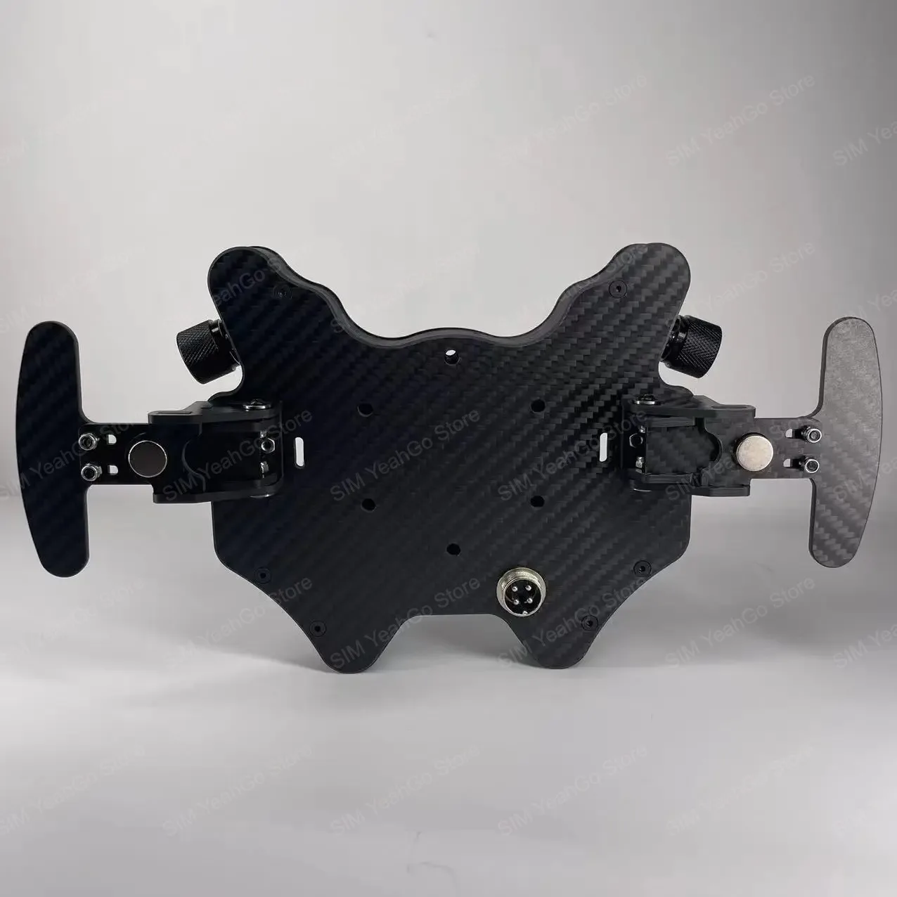 SIM Racing Wheel Control Hub Carbon Fiber Paddle Shifters with Programmable Buttons Plug & Play for PC Logitech G29 Thrustmaster