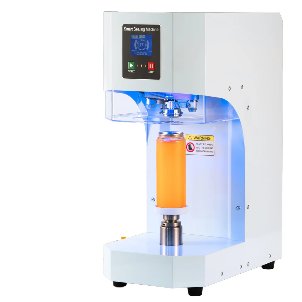 Electric Driven Semi-Automatic High-Frequency Can Sealing Machine Factory Direct Supply for Milk Tea Shop Beverage Tinplate