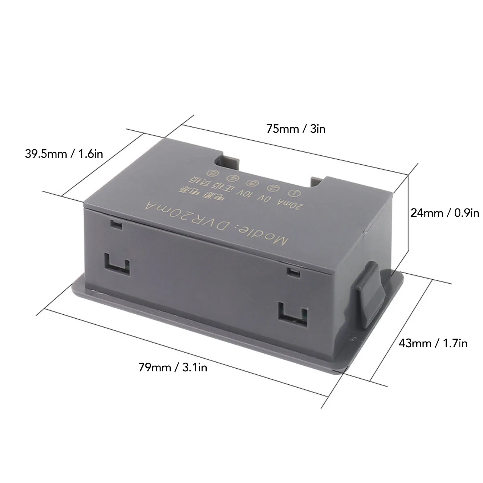 0-10V 0/4-20mA Current Voltage Signal Generator Interface Analog Simulator Adjustable 4 Digit Display for PLC Panel Debugging