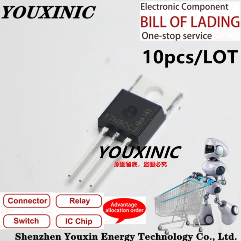 YOUXINIC 2019+ 100% new imported original 17N80C3  SPA17N80C3 TO-220F  SPP17N80C3 TO-220  SPW17N80C3 TO-247  power transistor