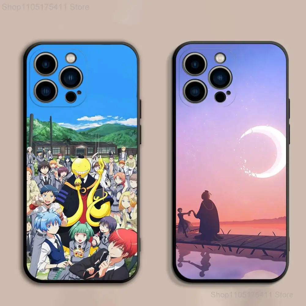 A-Ansatsu K-Kyoushitsu Phone Case For iPhone 17,16,15,14,13,12,Pro,Max,Plus,E,SE4,Air,Mini Black Soft Cover