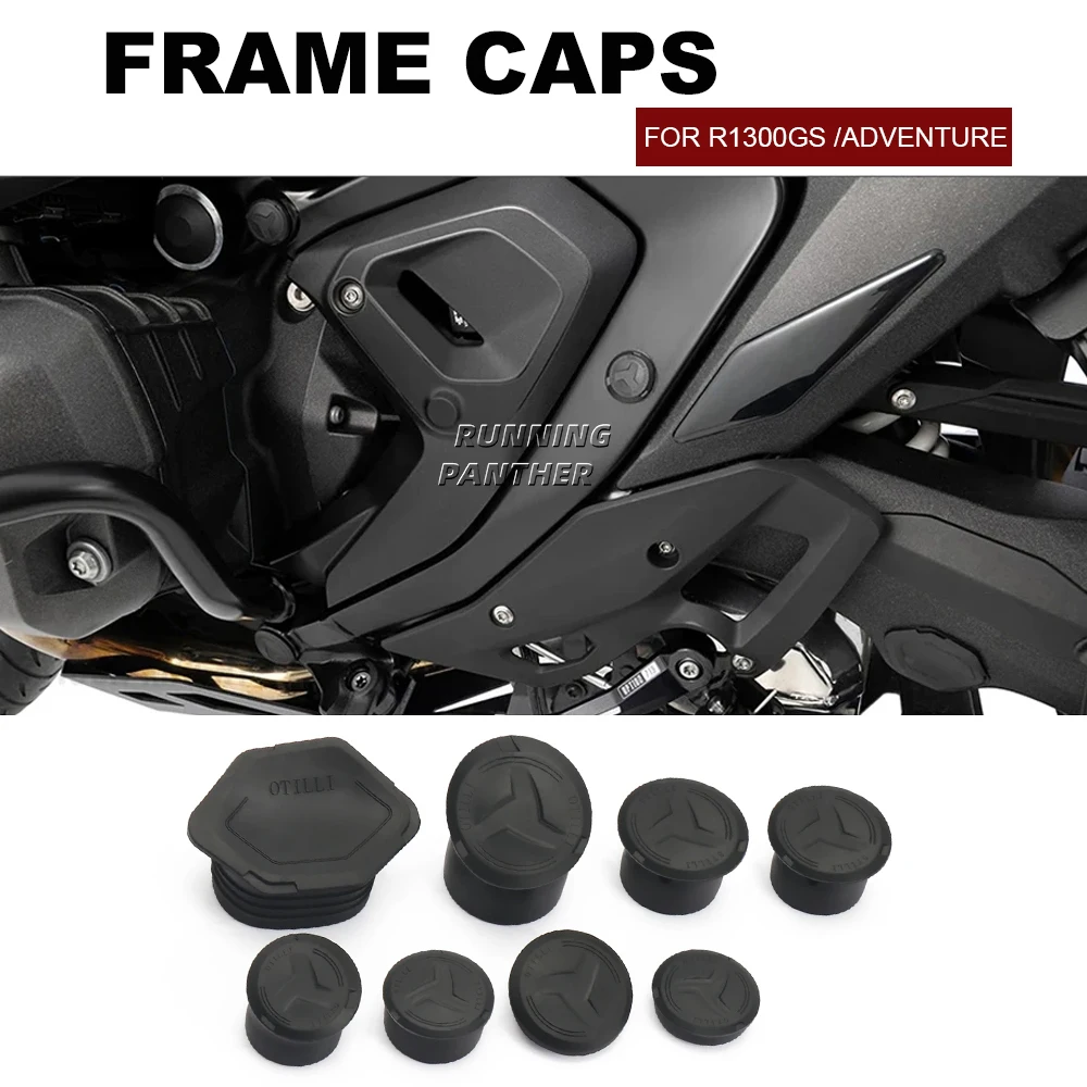 

NEW Motorcycle Frame Hole Cover Caps Plug Decorative Frame End Cap Set For BMW R1300GS R1300 R 1300 GS Adventure R 1300GS 2023-