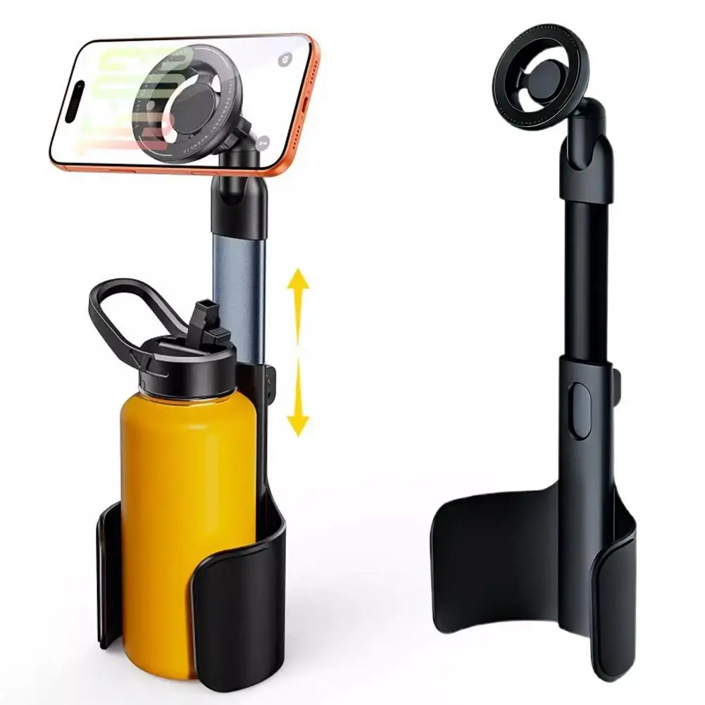 Auto-Getränkehalterhalterung mit 360° ° Drehbarer, extra starker magnetischer Handyhalter – Universeller Handyständer für iPhone und Samsung – Detail 2