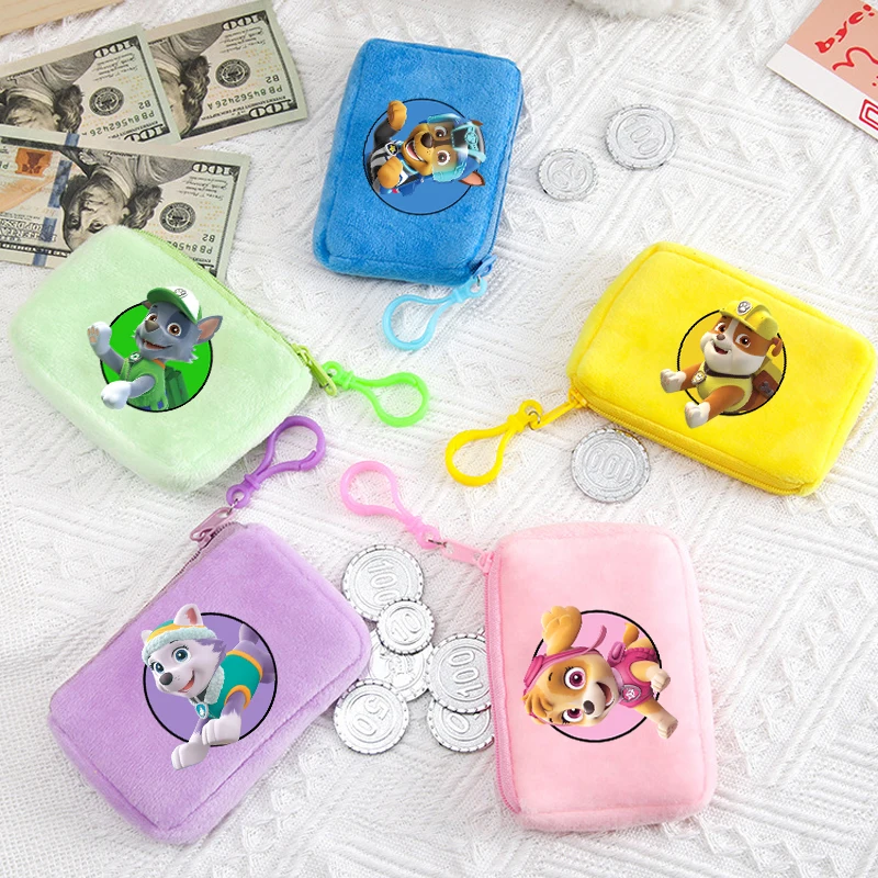 Paw Patrol Kawaii เหรียญกระเป๋าสตางค์ชายหญิงอะนิเมะการ์ตูนน่ารักเงินกระเป๋าเด็กคีย์การ์ด Mini กระเป๋าคลัทช์แบบพกพากระเป๋า