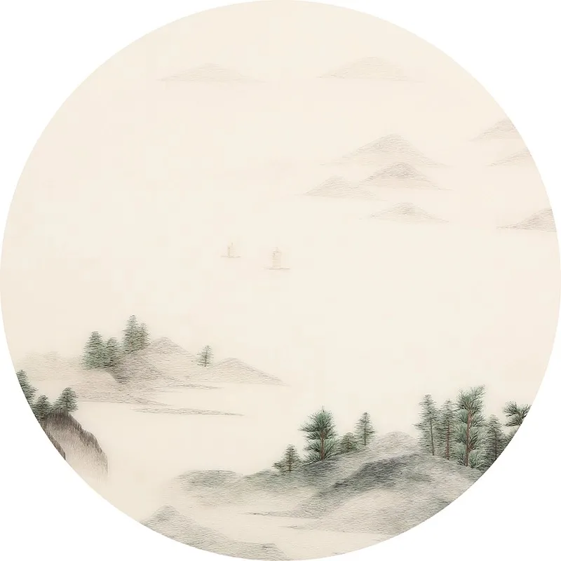 Landscape Pattern Suzhou Embroidery Starter Kit - Complete Beginner Set with Tutorial