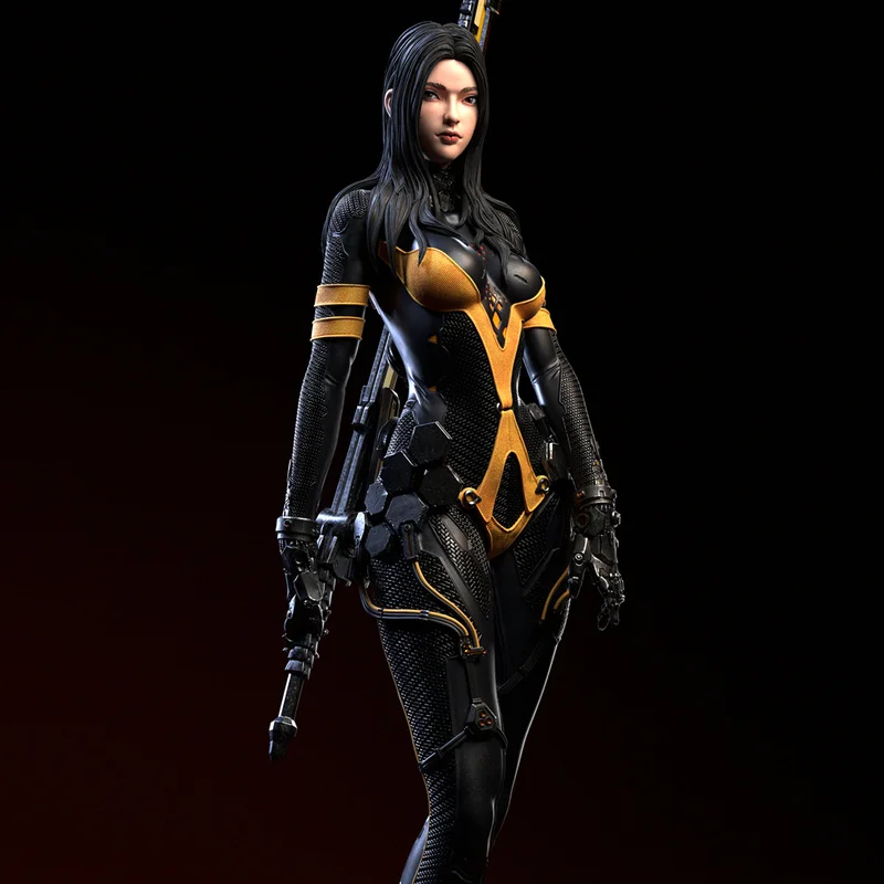 

50mm 75mm 85mm Female Swordsman Resin Model Figure Gk Micro Miniature 3d Printed White Model Toy Unassembled And Unpainted Kit