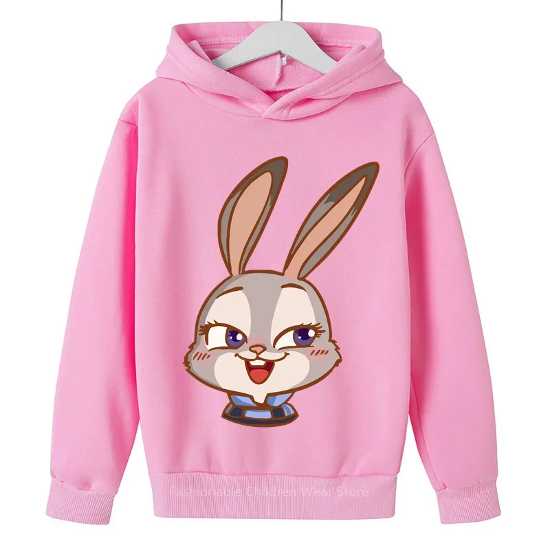 Disney Zootopia Kids Hoodie 2024 - Cute Cartoons, Casual Style, Korean Fashion for Boys & Girls