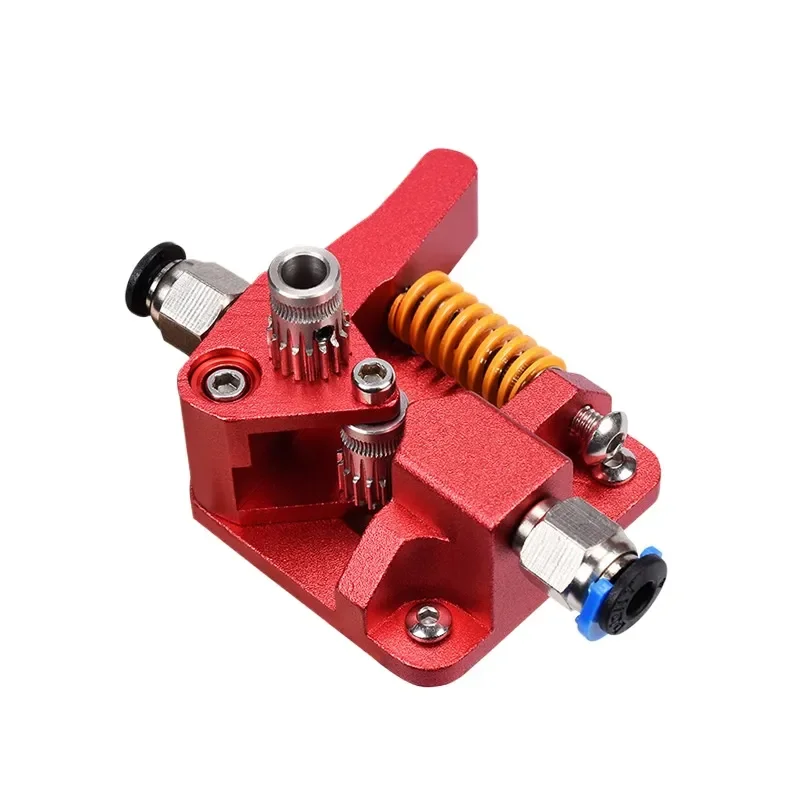 High Performance Dual Gear Extruder Kit with Pneumatic Fitting for 3D Printing Compatible with Creality CR-10S PRO Remote DIY
